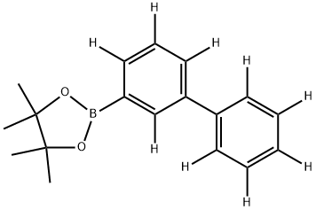 2-([1,1'-biphenyl]-3-yl-d9)-4,4,5,5-tetramethyl-1,3,2-dioxaborolane Struktur