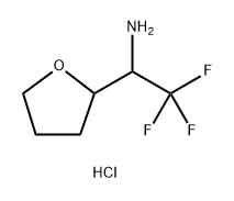 2-Furanmethanamine, tetrahydro-α-(trifluoromethyl)-, hydrochloride (1:1) Struktur