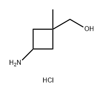 (3-amino-1-methylcyclobutyl)methanol hydrochloride Struktur