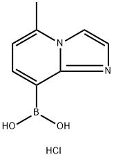 {5-Methylimidazo[1,2-a]pyridin-8-yl}boronic acid hydrochloride Struktur