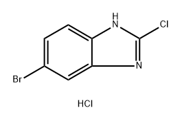 1H-Benzimidazole, 6-bromo-2-chloro-, hydrochloride (1:1) Struktur