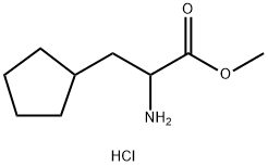 Methyl 2-amino-3-cyclopentylpropanoate HCl Struktur