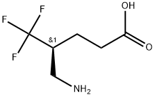 (S)-4-(Aminomethyl)-5,5,5-trifluoropentanoic?acid Struktur