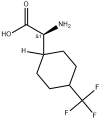 Cyclohexaneacetic acid, α-amino-4-(trifluoromethyl)-, (αS)- Struktur