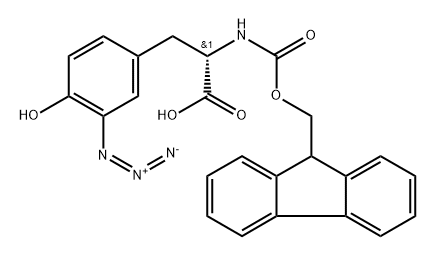 N-α-(9-Fluorenylmethoxycarbonyl)-3-azido-L-tyrosine Struktur