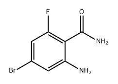 2-amino-4-bromo-6-fluorobenzamide Struktur