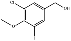 (3-Chloro-5-iodo-4-methoxyphenyl)methanol Struktur