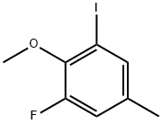 1-Fluoro-3-iodo-2-methoxy-5-methylbenzene Struktur