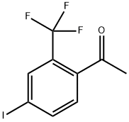 1-(4-Iodo-2-trifluoromethyl-phenyl)-ethanone Struktur