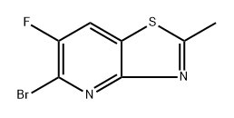 5-Bromo-6-fluoro-2-methylthiazolo[4,5-b]pyridine Struktur