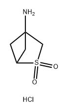 2-Thiabicyclo[2.1.1]hexan-4-amine, 2,2-dioxide, hydrochloride (1:1) Struktur