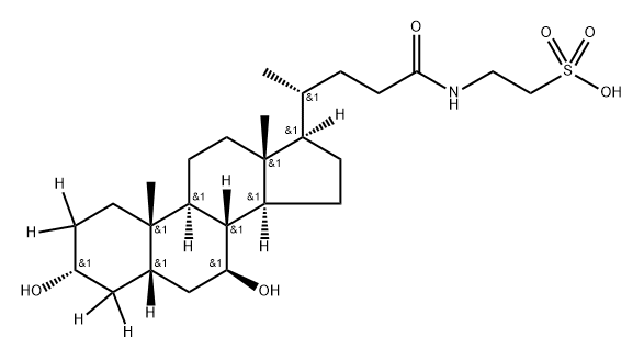 Tauroursodeoxycholic Acid-d4 Struktur