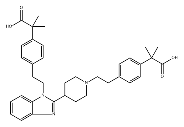 Bilastine Impurity 20 Struktur