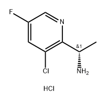 2-Pyridinemethanamine, 3-chloro-5-fluoro-α-methyl-, hydrochloride (1:1), (αS)- Struktur