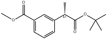 Benzeneacetic acid, 3-(methoxycarbonyl)-α-methyl-, 1,1-dimethylethyl ester, (αS)- Struktur