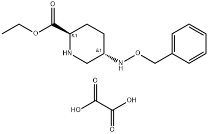 2-Piperidinecarboxylic acid, 5-[(phenylmethoxy)amino]-, ethyl ester, ethanedioate (1:1), (2R,5S)-