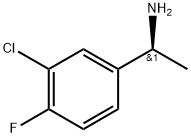 Benzenemethanamine, 3-chloro-4-fluoro-α-methyl-, (αS)- Struktur