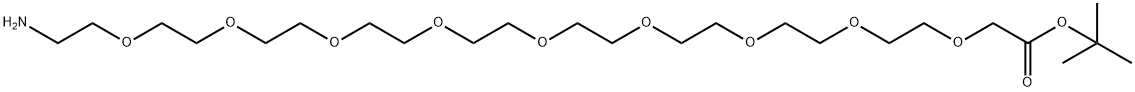 NH2-PEG9-CH2COOtBu Struktur