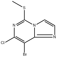 Imidazo[1,2-c]pyrimidine, 8-bromo-7-chloro-5-(methylthio)- Struktur