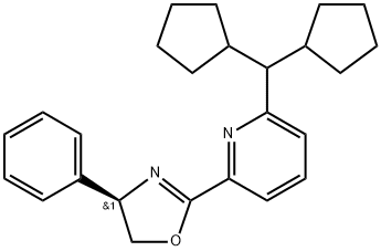 (R)-2-(6-(Dicyclopentylmethyl)pyridin-2-yl)-4-phenyl-4,5-dihydrooxazole Struktur