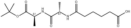 N-(5-Carboxy-pentanoyl)-L-alanyl-L-alanine tert-butyl ester Struktur