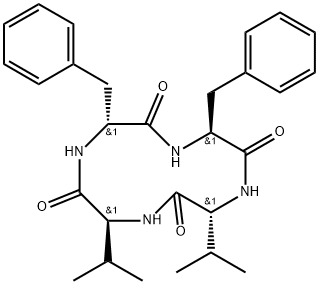 Cyclo(D-Phe-L-Phe-D-Val-L-Val-) Struktur