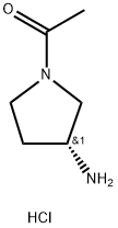 Ethanone, 1-[(3R)-3-amino-1-pyrrolidinyl]-, hydrochloride (1:2) Struktur