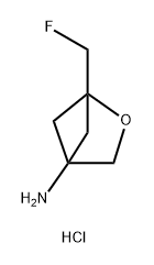 2-Oxabicyclo[2.1.1]hexan-4-amine, 1-(fluoromethyl)-, hydrochloride (1:1) Struktur