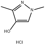 1H-Pyrazol-4-ol, 1,3-dimethyl-, hydrochloride (1:1) Struktur