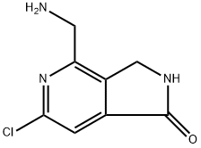 4-(Aminomethyl)-6-chloro-2,3-dihydro-1H-pyrrolo[3,4-c]pyridin-1-one Struktur