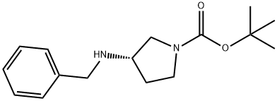 1,1-Dimethylethyl (3S)-3[(phenylmethyl)amino]-1.pyrrolidinecarboxylate Struktur