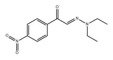 α-(Diethylhydrazono)-4'-nitroacetophenone Struktur