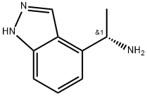 1H-Indazole-4-methanamine, α-methyl-, (αS)- Struktur