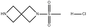 2,6-Diazaspiro[3.3]heptane, 2-(methylsulfonyl)-, hydrochloride (1:1) Struktur