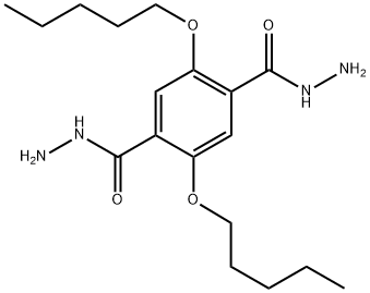 1,4-Benzenedicarboxylic acid, 2,5-bis(pentyloxy)-, 1,4-dihydrazide Struktur