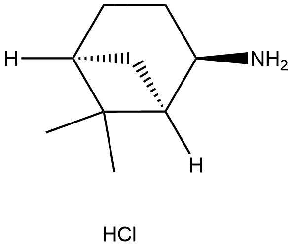 Bicyclo[3.1.1]heptan-2-amine, 6,6-dimethyl-, hydrochloride (1:1), (1R,2R,5S)- Struktur