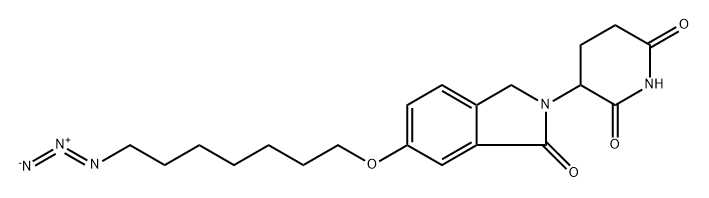 5-((7-azidoheptyl)oxy)-2-(2,6-dioxopiperidin-3-yl)isoindoline-1,3-dione Struktur