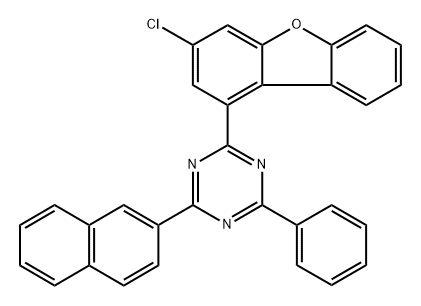 1,3,5-Triazine, 2-(3-chloro-1-dibenzofuranyl)-4-(2-naphthalenyl)-6-phenyl-