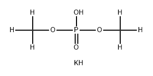 O,O-DIMETHYLPHOSPHORIC ACID, POTASSIUM SALT (DIMETHYL-D6, 98%) 100 UG/ML IN METHANOL Struktur