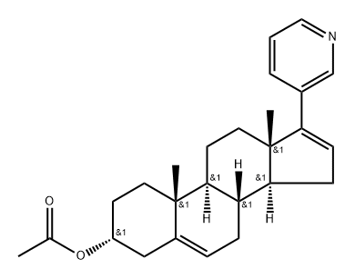 Androsta-5,16-dien-3-ol, 17-(3-pyridinyl)-, 3-acetate, (3α)- Struktur