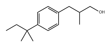 Benzenepropanol, 4-(1,1-dimethylpropyl)-β-methyl- Struktur