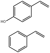 Phenol, 4-ethenyl-, polymer with ethenylbenzene Struktur