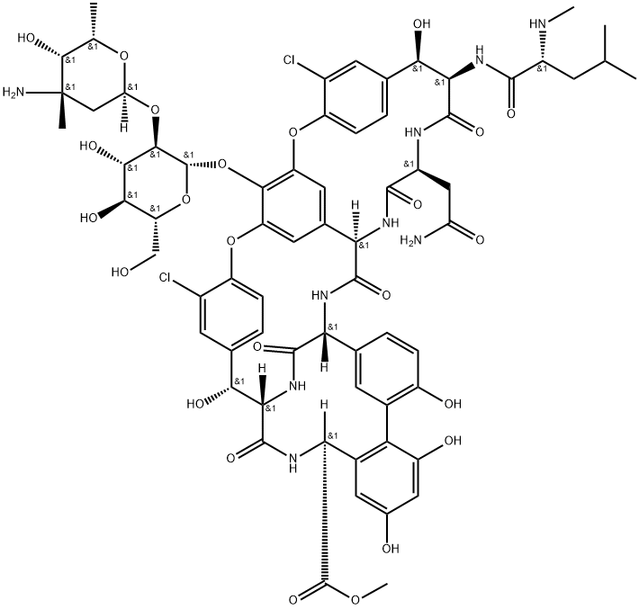 Vancomycin Methyl Ester Struktur