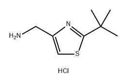 4-Thiazolemethanamine, 2-(1,1-dimethylethyl)-, hydrochloride (1:2) Struktur