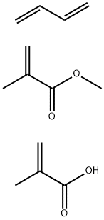 2-Methyl-2-propenoic acid,polymer with 1,3-butadiene and methyl 2-methyl-2-propenoate Struktur