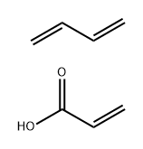 2-Propenoic acid, polymer with 1,3-butadiene Struktur