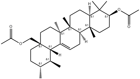 Urs-12-ene-3,28-diol, 3,28-diacetate, (3β)- Structure