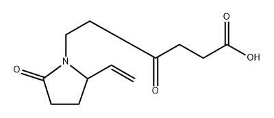 1-Pyrrolidinehexanoic acid, 2-ethenyl-γ,5-dioxo- Struktur