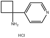 1-(pyridin-4-yl)cyclobutan-2-amine hydrochloride Struktur