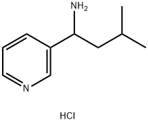 3-methyl-1-(3-pyridinyl)-1-butanamine hydrochloride Struktur